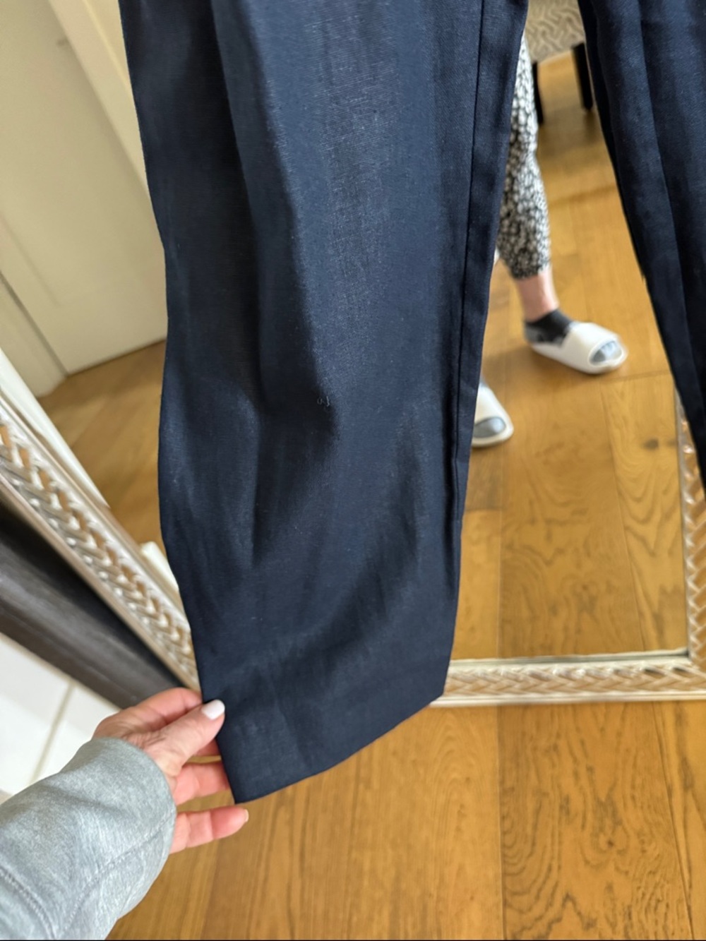NWOT Zara Classic Belted Jumpsuit Linen Blend - Picture 2 of 10